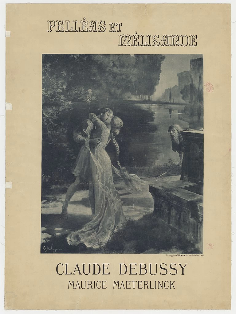 Manifesto per la prima di Pelléas et Mélisande di Claude Debussy e Maurice Maeterlinck